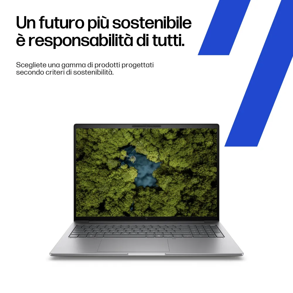 Notebook HP ZBook 8 G1i AI Workstation mobile, Display (16") Touch screen WUXGA, Cpu Intel Core Ultra 7 255H, Ram 24 GB, SSD 1 TB, Gpu NVIDIA RTX 500 Ada,  Windows 11 Pro