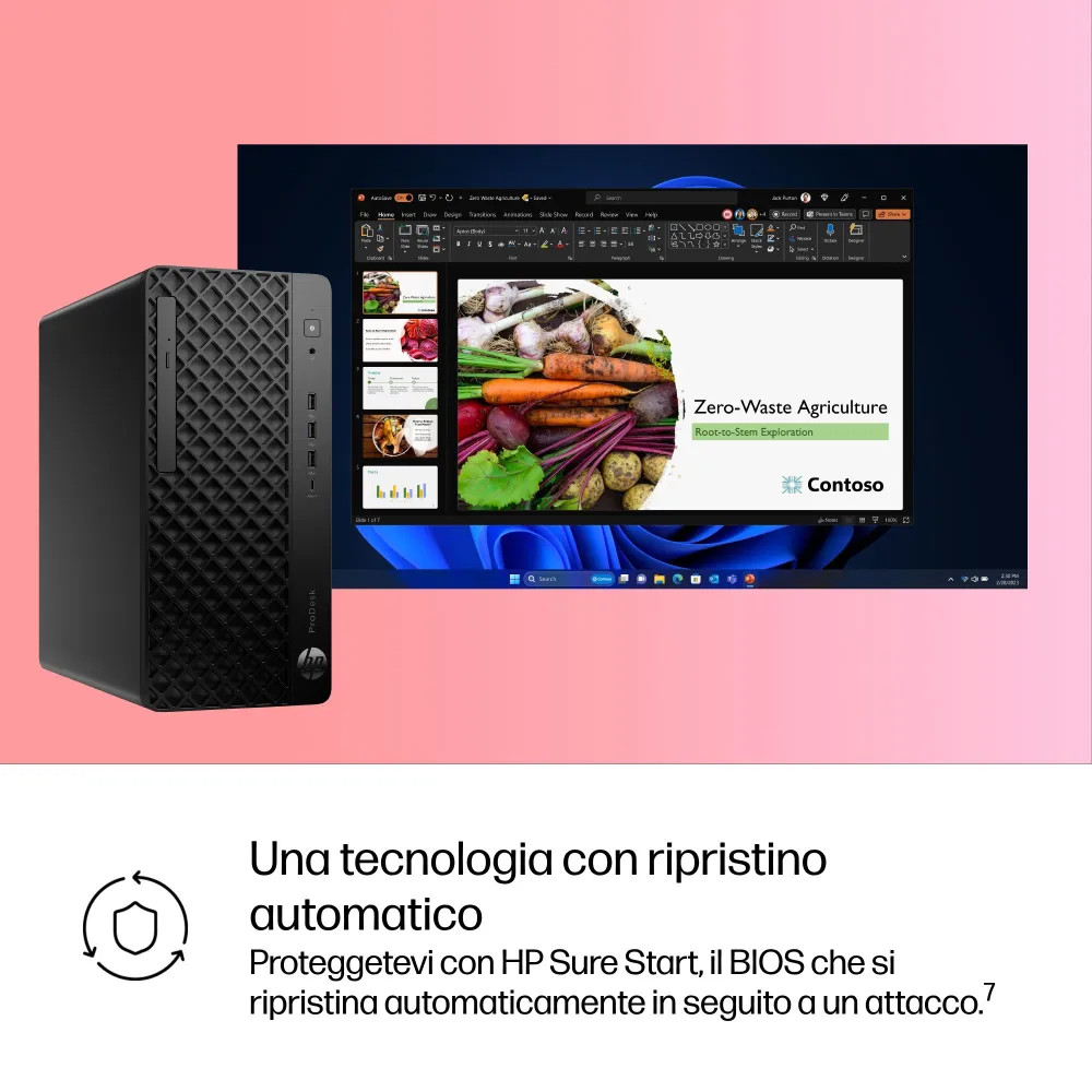 HP ProDesk 4 Tower G1i - Intel Core Ultra 5 235, 16GB RAM, 512GB SSD, Windows 11 Pro