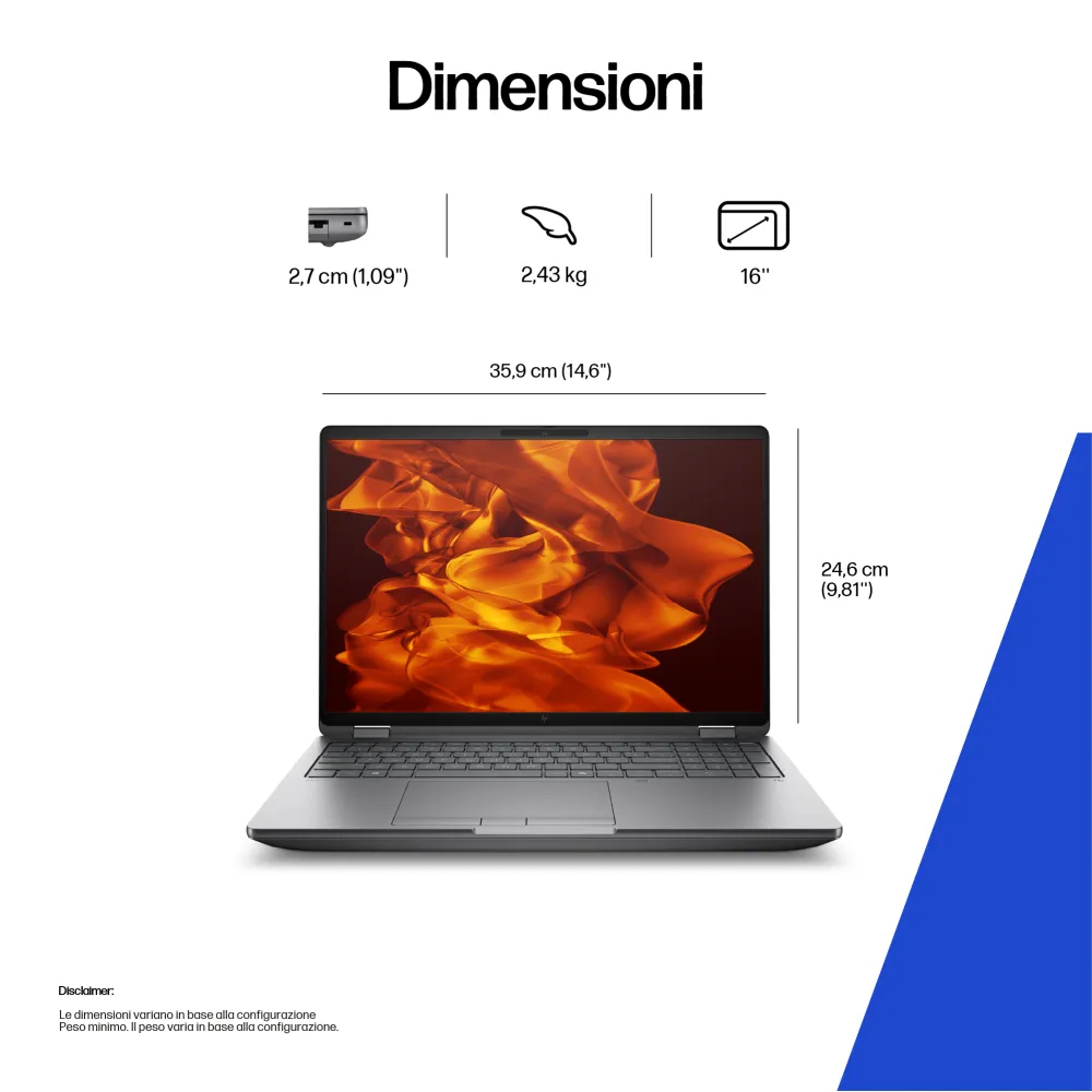 HP ZBook Fury 16 G1i - 16" WUXGA, Core Ultra 7 255HX, 32GB RAM, 1TB SSD, Windows 11 Pro