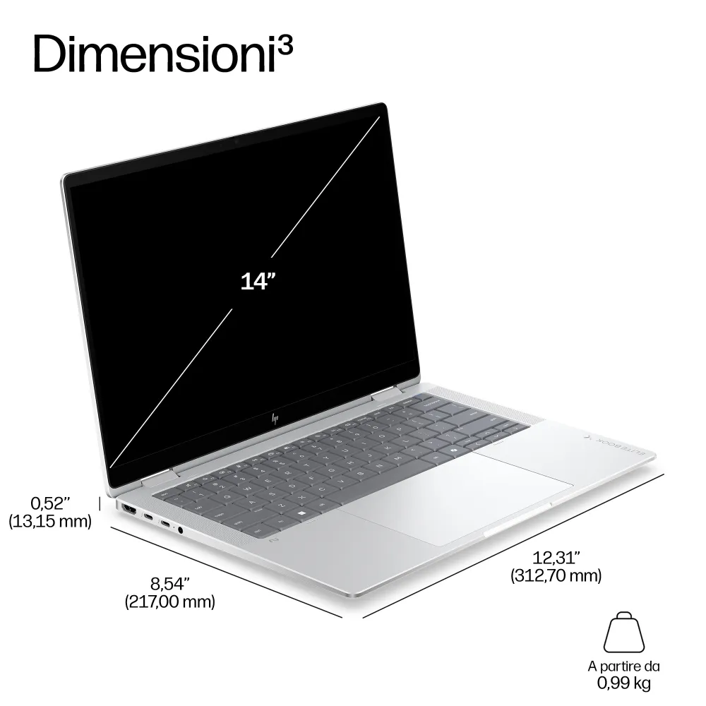 HP EliteBook X G1i - 14" 2.8K OLED, Core Ultra 7 358H, 32GB RAM, 1TB SSD, Windows 11 Pro
