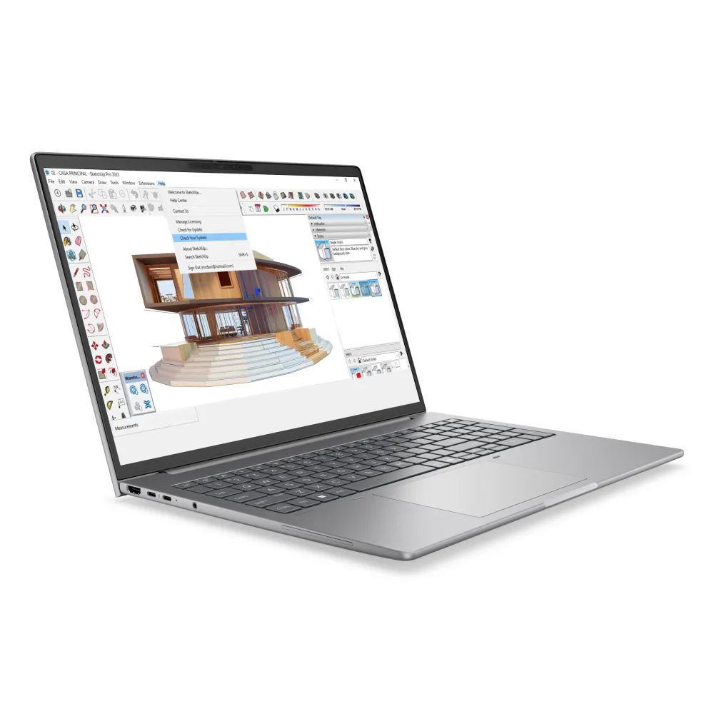 HP ZBook 8 G2a - Display 16" WUXGA, AMD Ryzen AI 7 PRO 450, 24GB RAM, 1TB SSD, Windows 11 Pro, AI PC, Argento