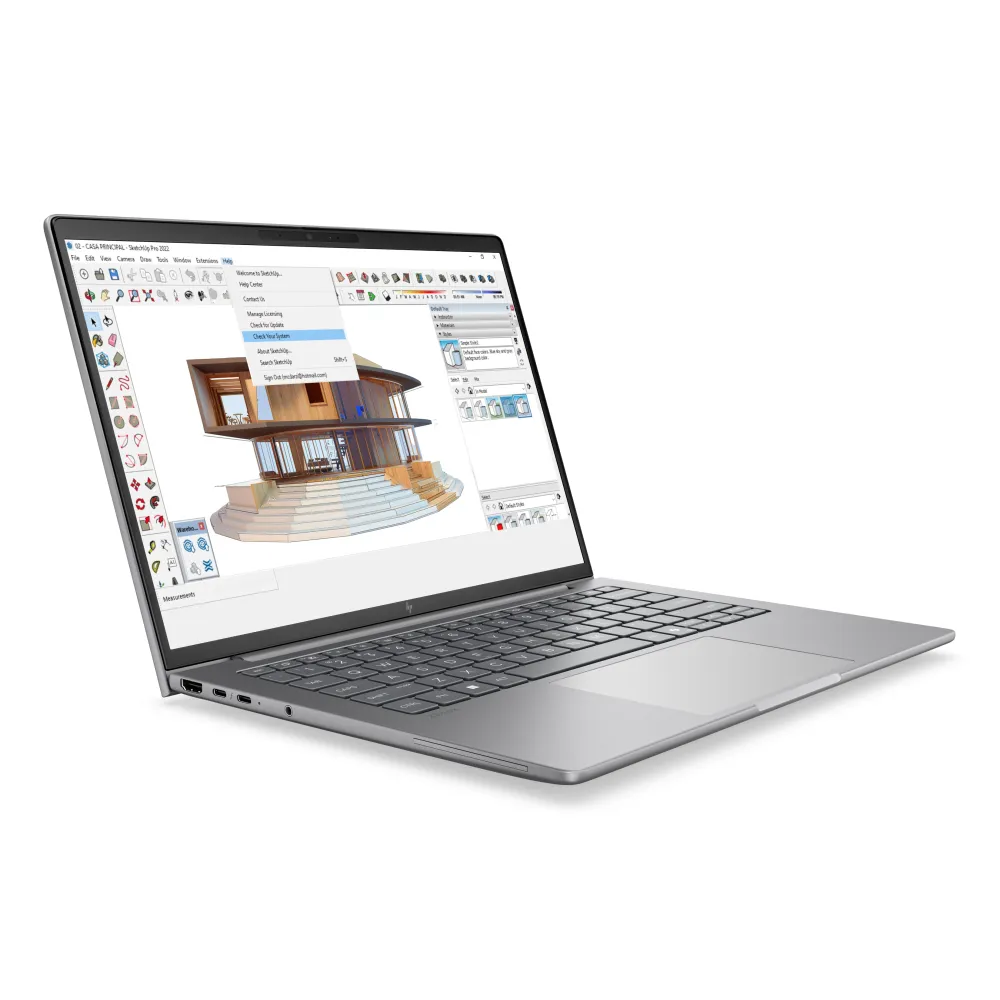 HP ZBook 8 G2a - Display 14" WUXGA, AMD Ryzen AI 7 PRO 450, 32GB RAM, 1TB SSD, Windows 11 Pro, AI PC, Argento