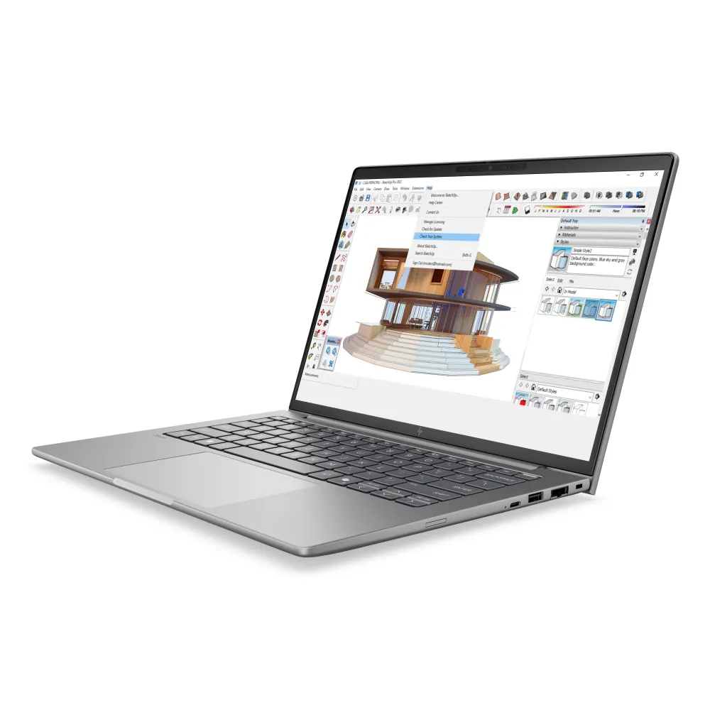 HP ZBook 8 G2a - Display 14" WUXGA, AMD Ryzen AI 7 PRO 450, 32GB RAM, 1TB SSD, Windows 11 Pro, AI PC, Argento