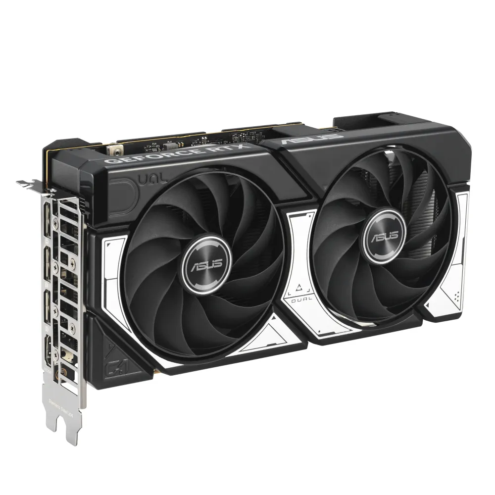 ASUS Dual RTX 5060 O8G, NVIDIA GeForce RTX 5060 8 GB GDDR7, 7680 x 4320 Pixel 128 bit 28 Gbit/s PCI Express 5.0, Quantità porte HDMI: 1 Quantità DisplayPorts: 3