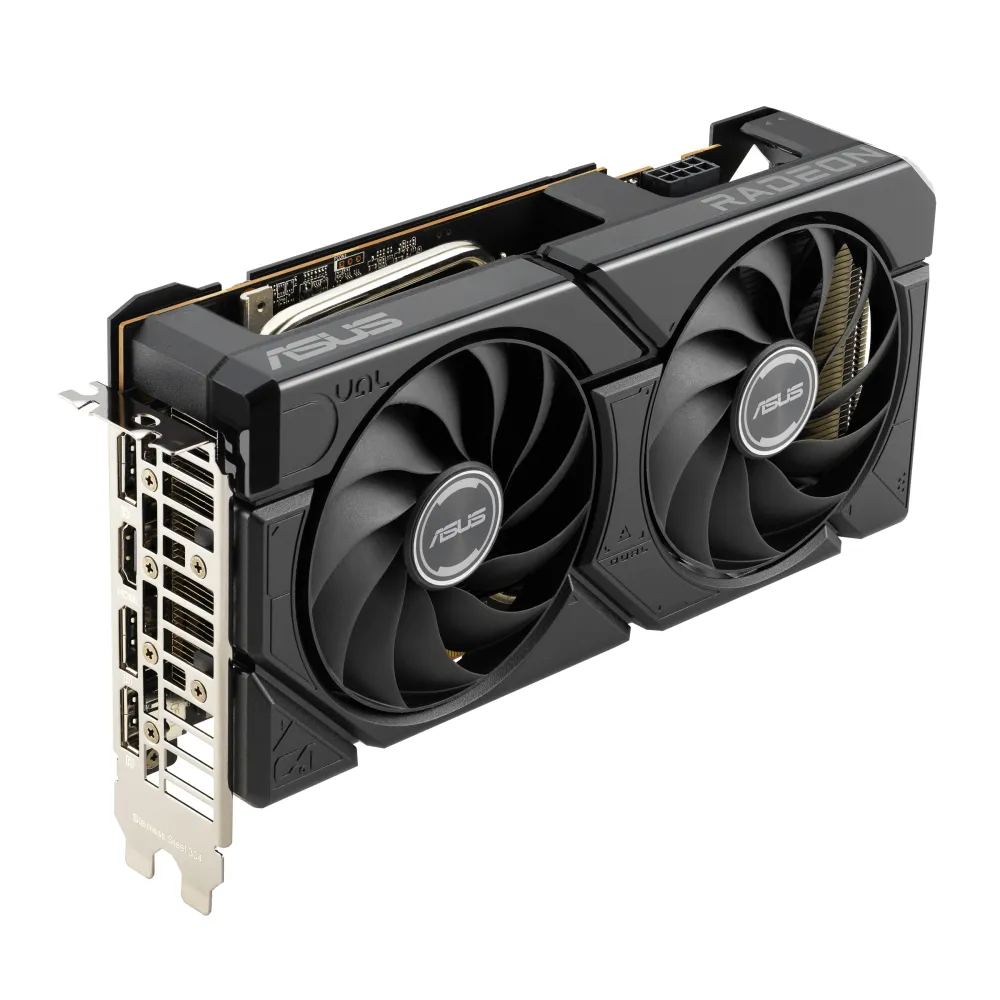 ASUS Dual-RX7600-O8G-EVO AMD Radeon RX 7600 8 GB GDDR6, 7680 x 4320 Pixel 128 bit 18 Gbit/s PCI Express 4.0, Quantità porte HDMI: 1, DisplayPorts: 3