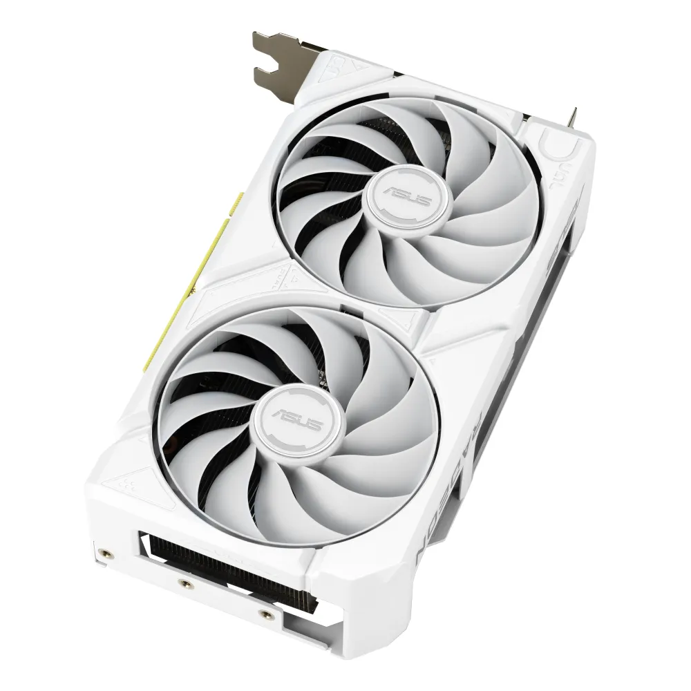 Asus Dual Radeon RX 9060 XT White - 16GB GDDR6, PCIe 4.0, Dual Fan, White Edition