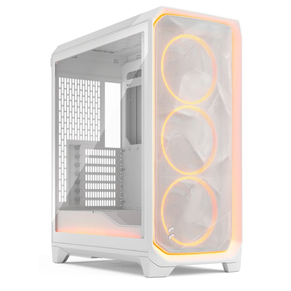 Fractal Design Meshify 3 AMBIENCE PRO RGB WHITE TG LIGHT TINT, Case Middle Tower, Bianco
