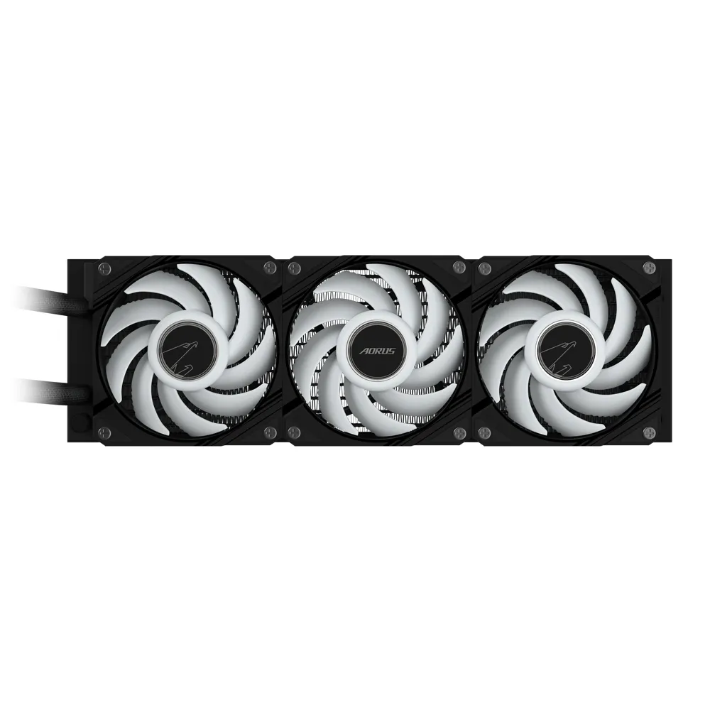 GIGABYTE AORUS WATERFORCE II 360 AIO Raffreddamento a liquido per CPU - 3x ventole ARGB da 120 mm, meccanismo a incastro, DAISY-CHAIN, compatibile con Intel LGA 1851 e AMD AM5