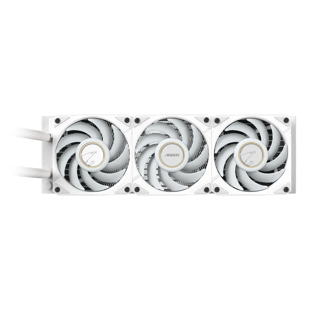 GIGABYTE AORUS WATERFORCE X II 360 ICE Raffreddamento a liquido per CPU AIO - 3x ventole ARGB da 120 mm, LCD a colori, DAISY-CHAIN, compatibile con Intel LGA 1851 e AMD AM5