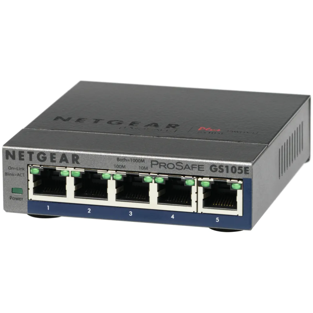 NETGEAR GS105E-200PES switch di rete Gestito L2/L3 Gigabit Ethernet (10/100/1000)