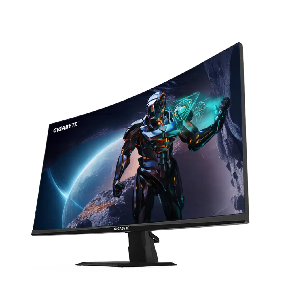GIGABYTE GS27QC 27" Monitor da Gioco Curvo QHD - 2560 x 1440, 1500R, 165Hz, 1ms, 250 cd/m², FreeSync Premium, HDR Ready, HDMI 2.0, Displayport 1.4
