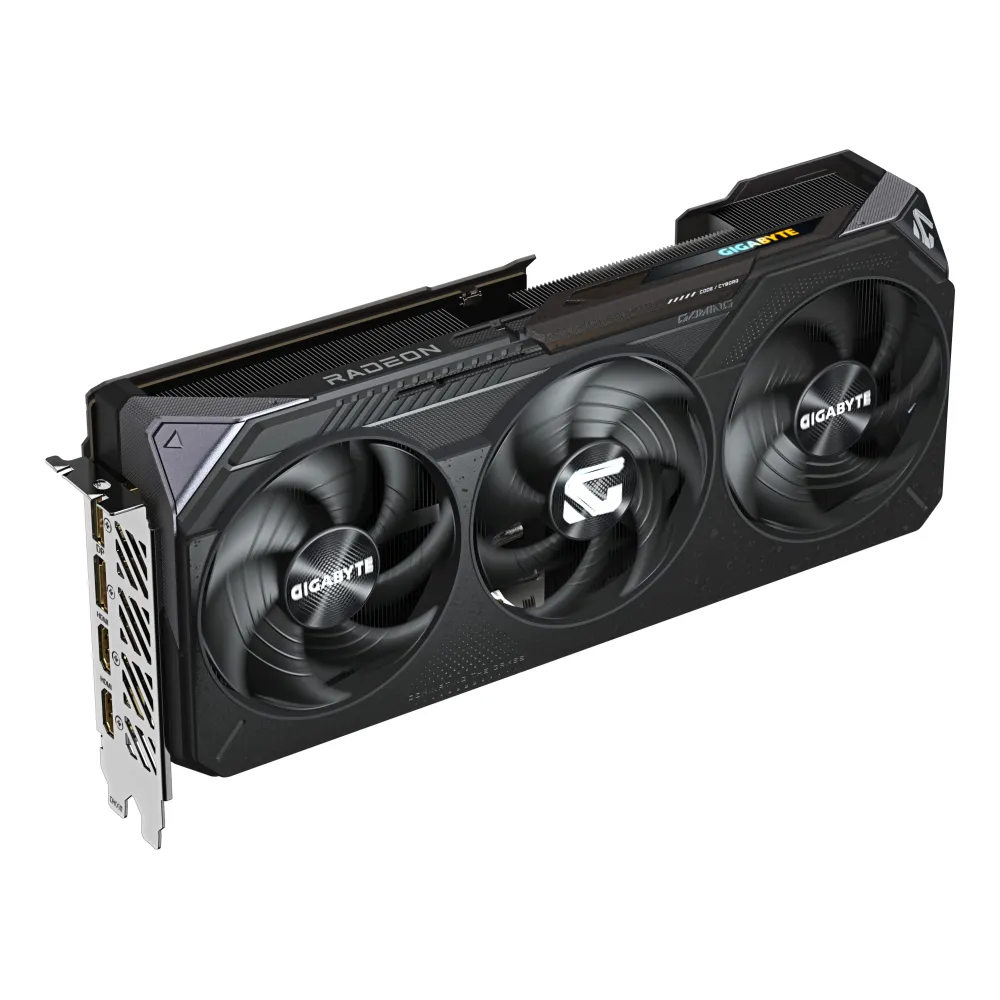 Gigabyte Radeon RX 9070 XT Gaming OC 16GB GDDR6, 7680 x 4320 Pixel 256 bit, PCI Express 5.0, Quantità porte HDMI: 2 Quantità DisplayPorts: 2