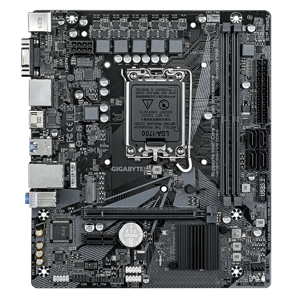 GIGABYTE H610M S2H V3 DDR4 scheda madre Intel H610 Express LGA 1700 micro ATX