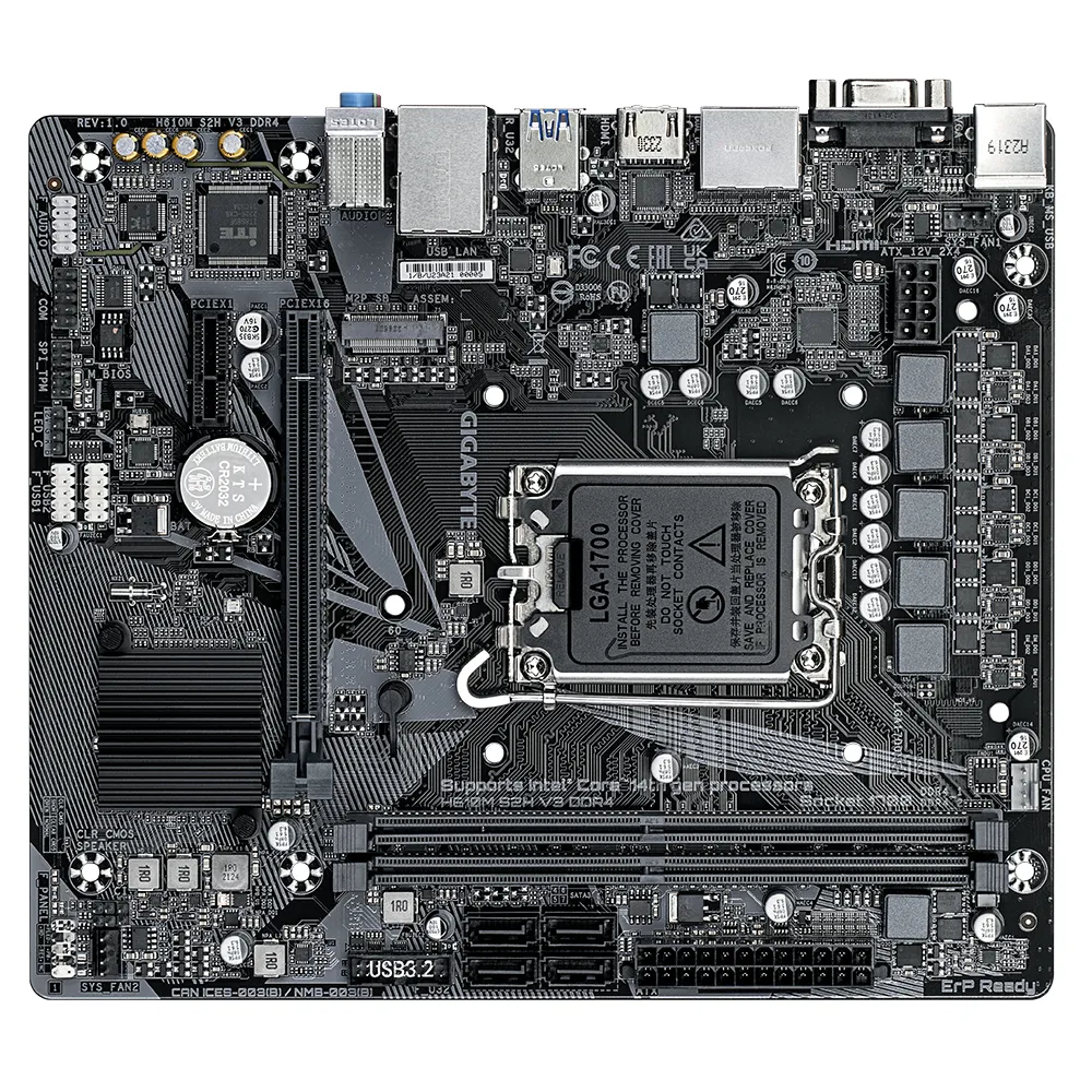 GIGABYTE H610M S2H V3 DDR4 scheda madre Intel H610 Express LGA 1700 micro ATX