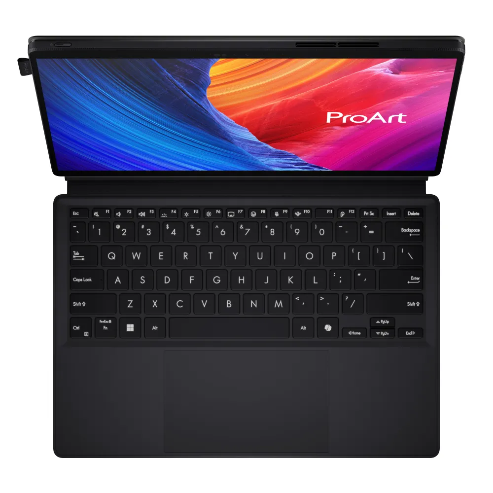ASUS ProArt PZ13 HT5306QA-LX006X Qualcomm Snapdragon X1-P42-100 Notebook 33,8 cm (13.3") Touch screen 16 GB LPDDR5x-SDRAM 1 TB SSD Wi-Fi 7 (802.11be) Windows 11 Pro Nero