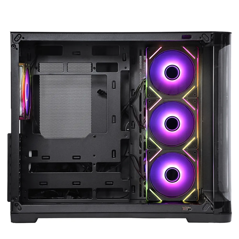 itek DARK CAVE CURVED Tower Nero
