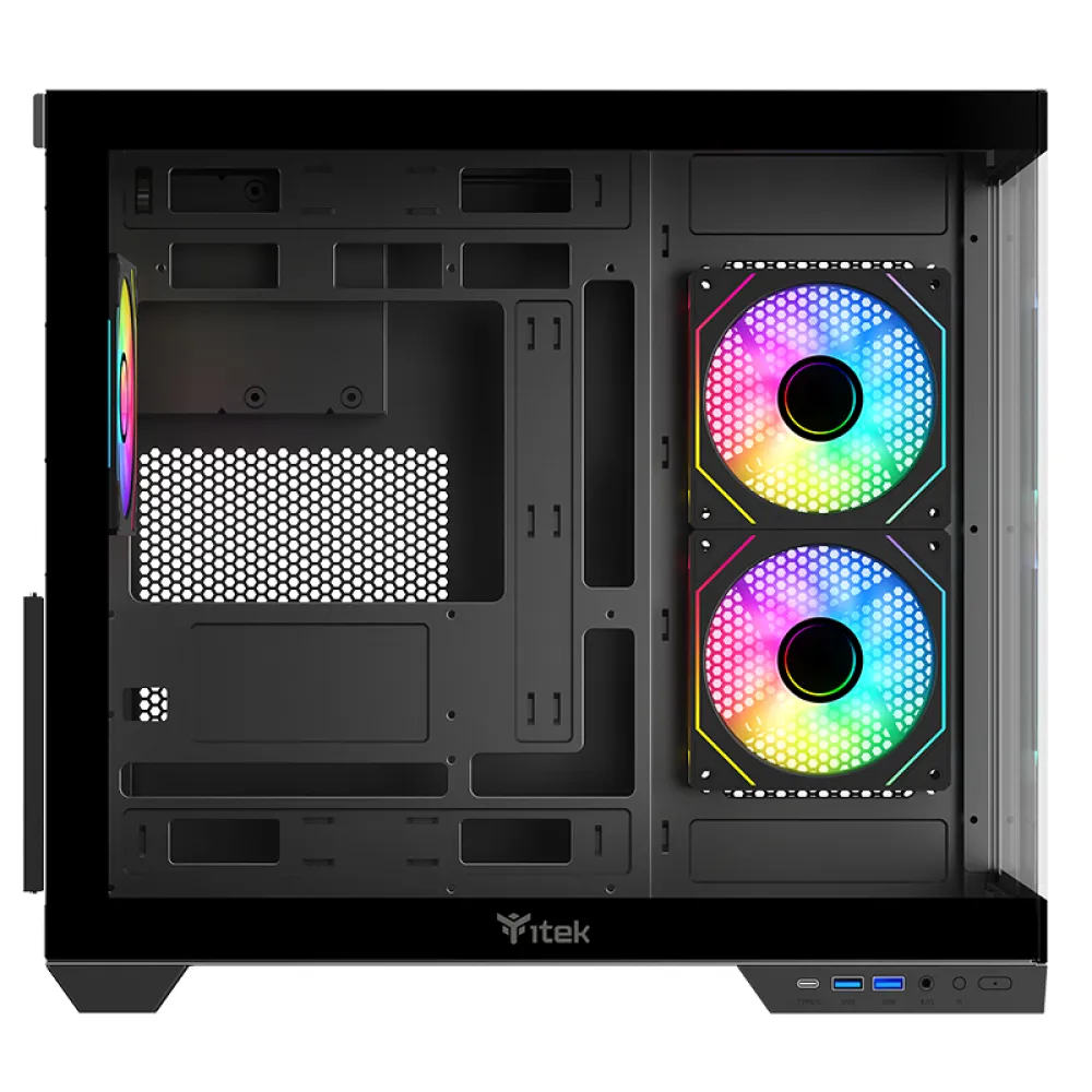 itek DARK CAVE DS Tower Nero