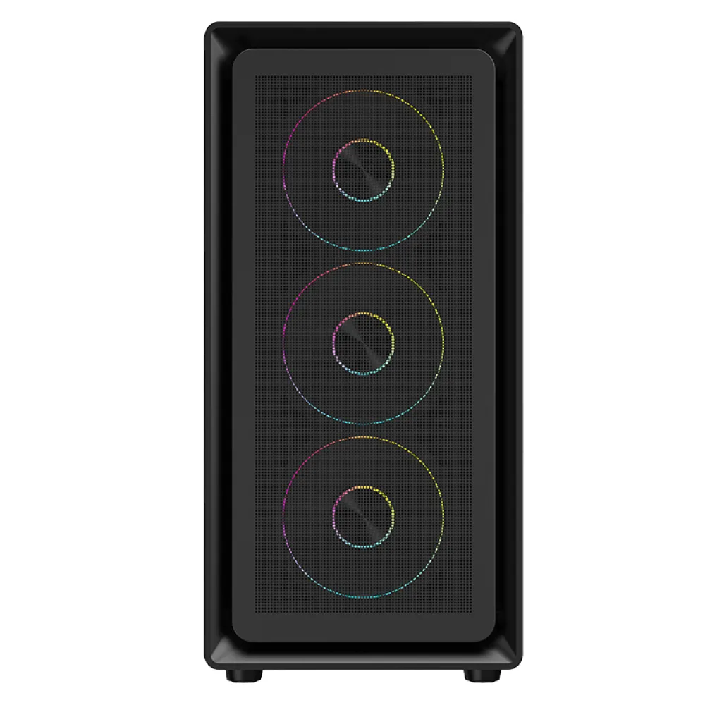 itek MESHCORE 36B Black - Case ATX, Pannello Mesh, 4 Ventole ARGB, USB-C