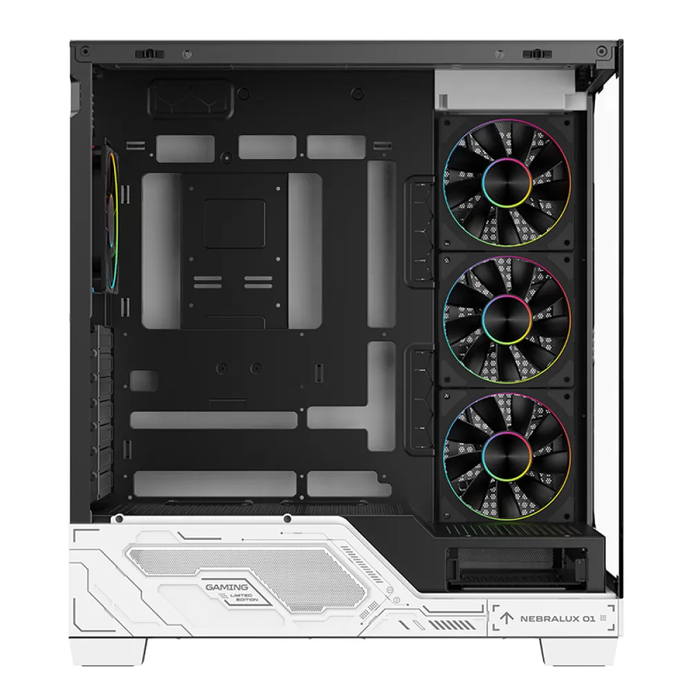 Case itek NEBRALUX 01 - Gaming Tower- ATX- 4x12cm ARGB fan- 2xUSB3- Type-C- Darker Temp Glass Side & Front Panel