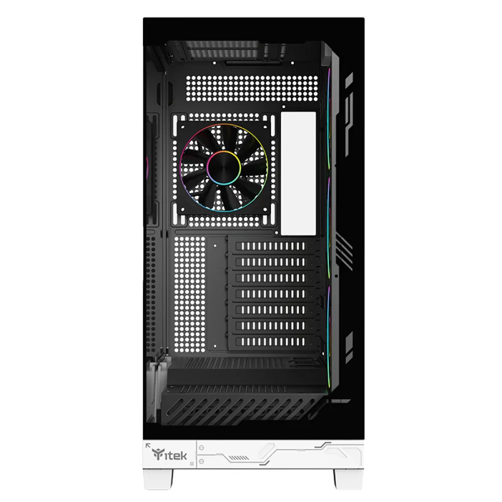 Case itek NEBRALUX 01 - Gaming Tower- ATX- 4x12cm ARGB fan- 2xUSB3- Type-C- Darker Temp Glass Side & Front Panel