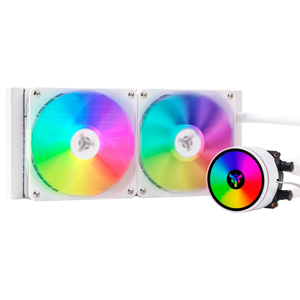 itek EVOLIQ 240 V2 ARGB (White Edition) Dissipatore a Liquido 12 cm Bianco