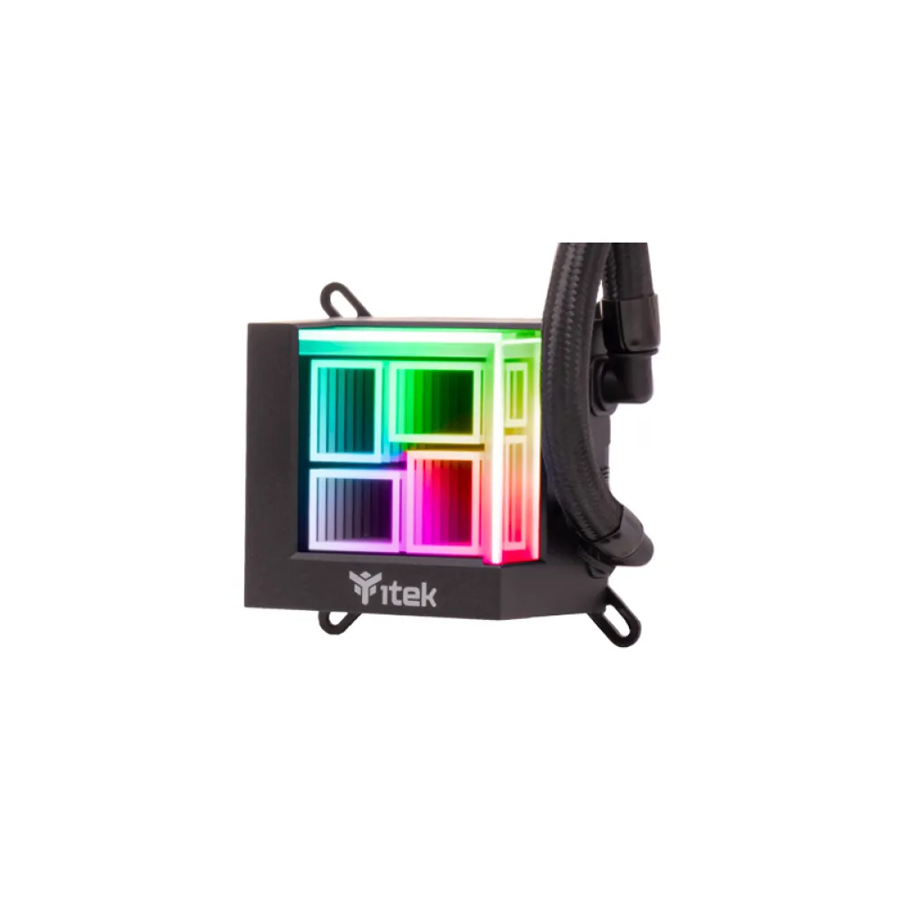 itek HYDRO CUBE 240B Dissipatore a Liquido 12 cm Nero 1 pz