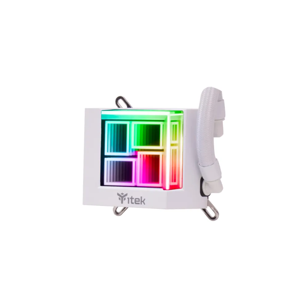 itek HYDRO CUBE 240W Dissipatore a Liquido 12 cm Bianco