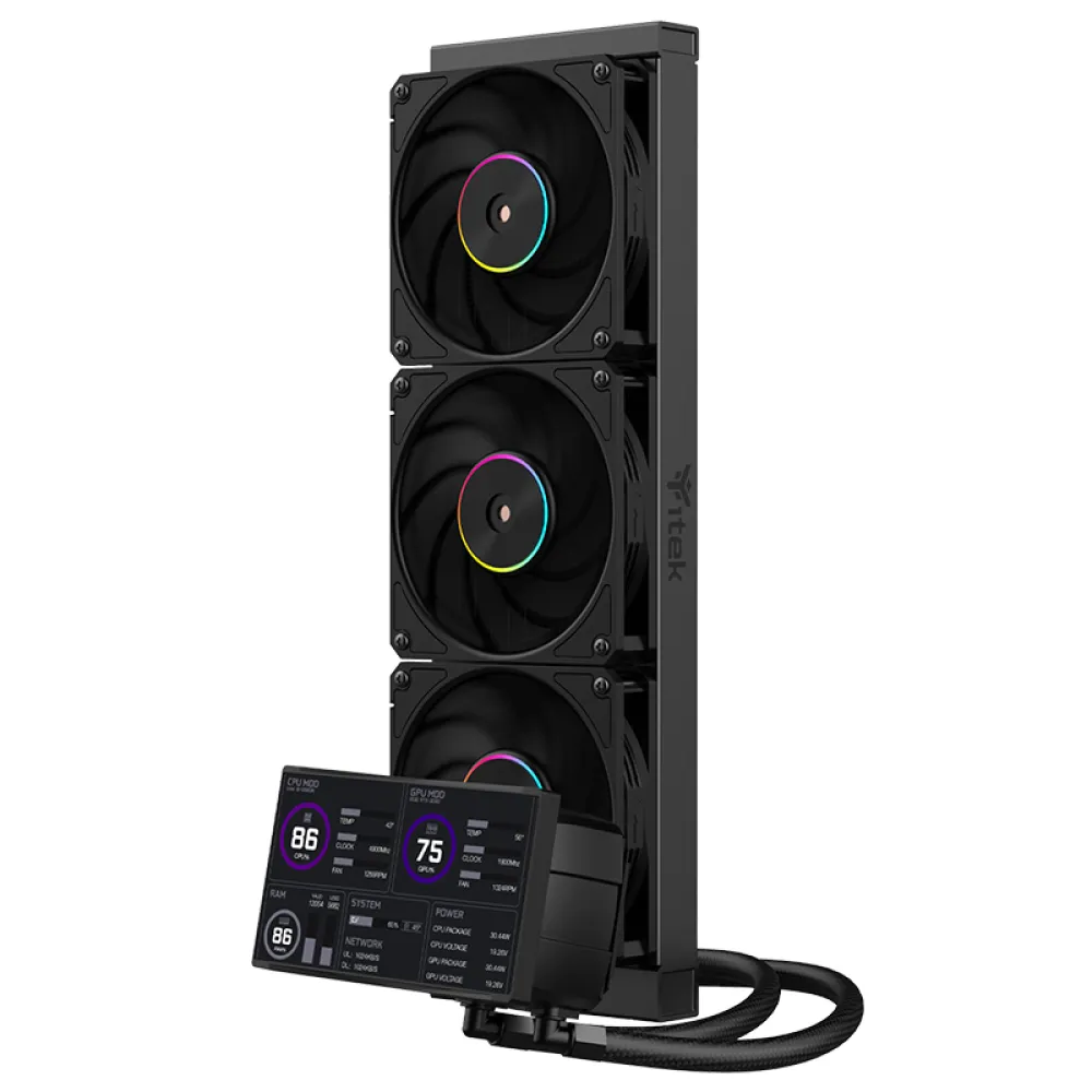 itek Thermora 50B ARGB - Dissipatore a Liquido 360mm con Display LCD 5"