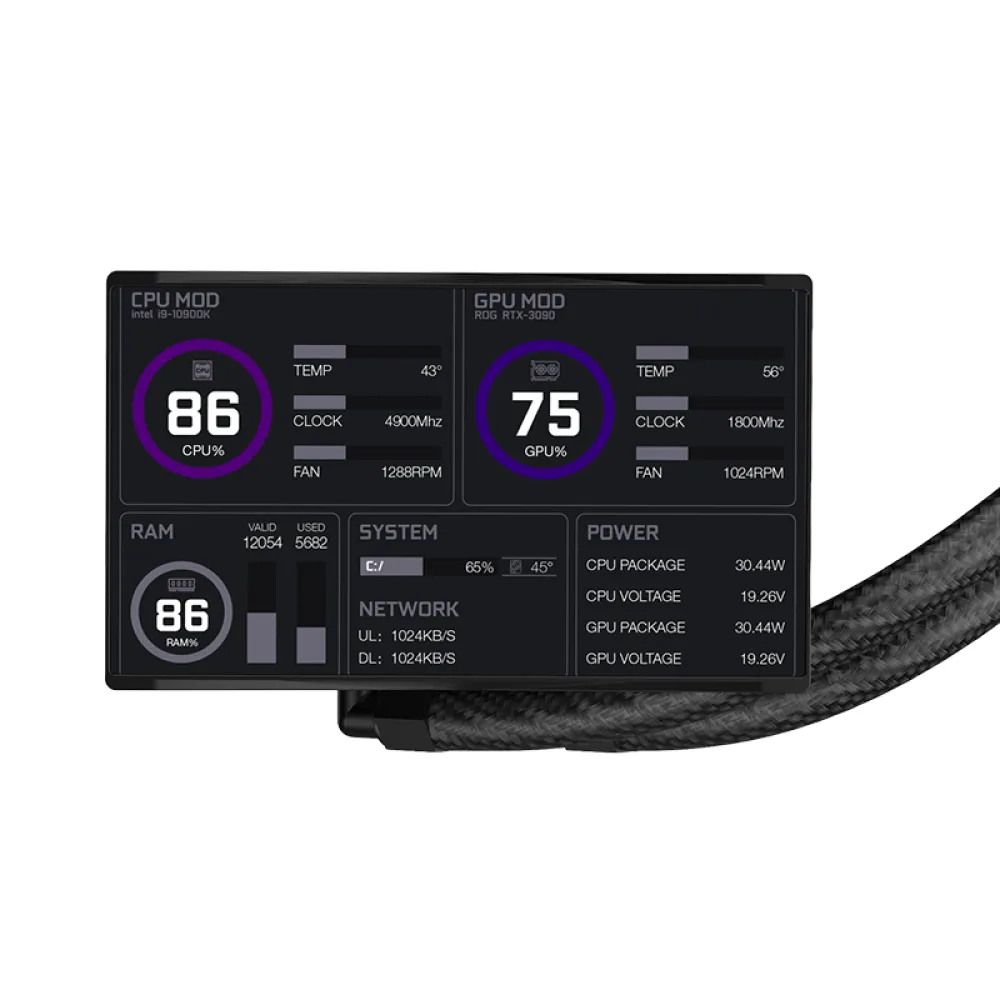 itek Thermora 50B ARGB - Dissipatore a Liquido 360mm con Display LCD 5"