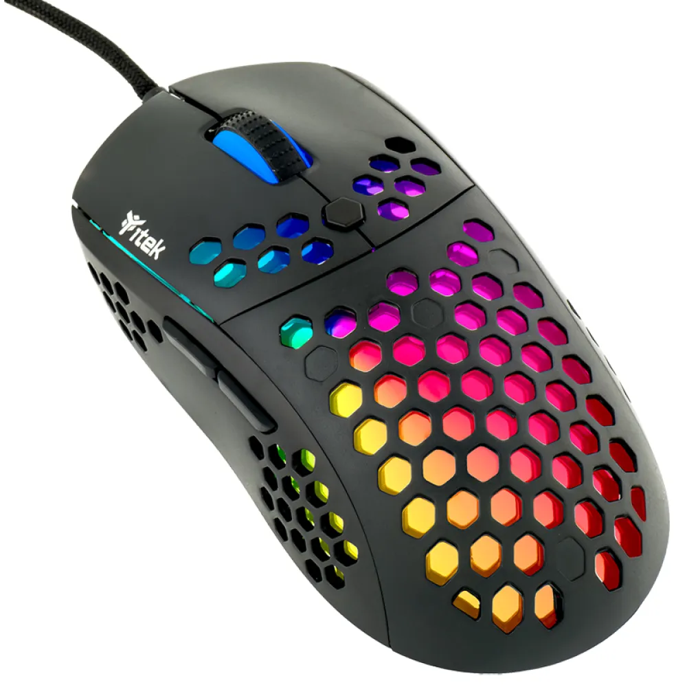 itek G71 mouse Gaming Mano destra USB tipo A Ottico 12000 DPI