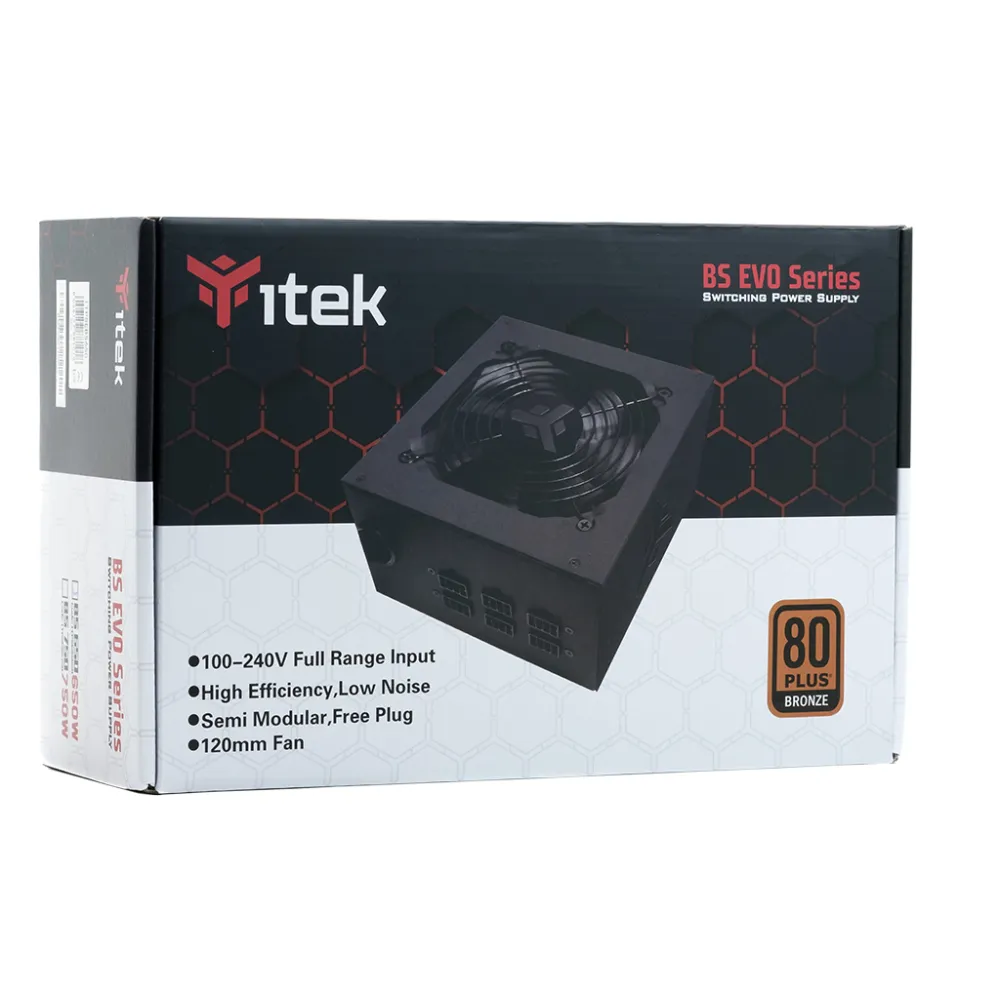 itek BS650 Alimentatore 650W ATX Nero