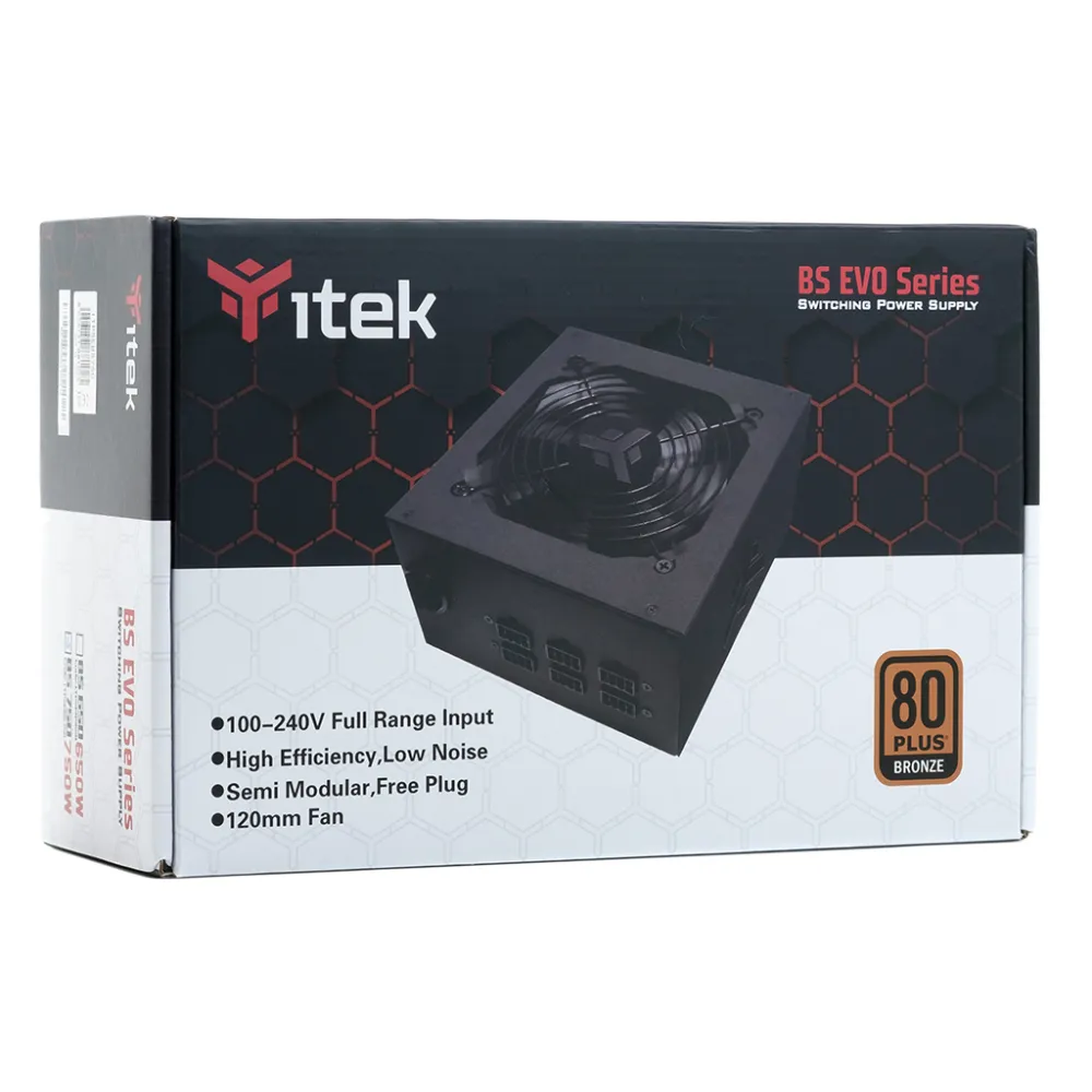 itek BS750 Alimentatore 750W ATX Nero