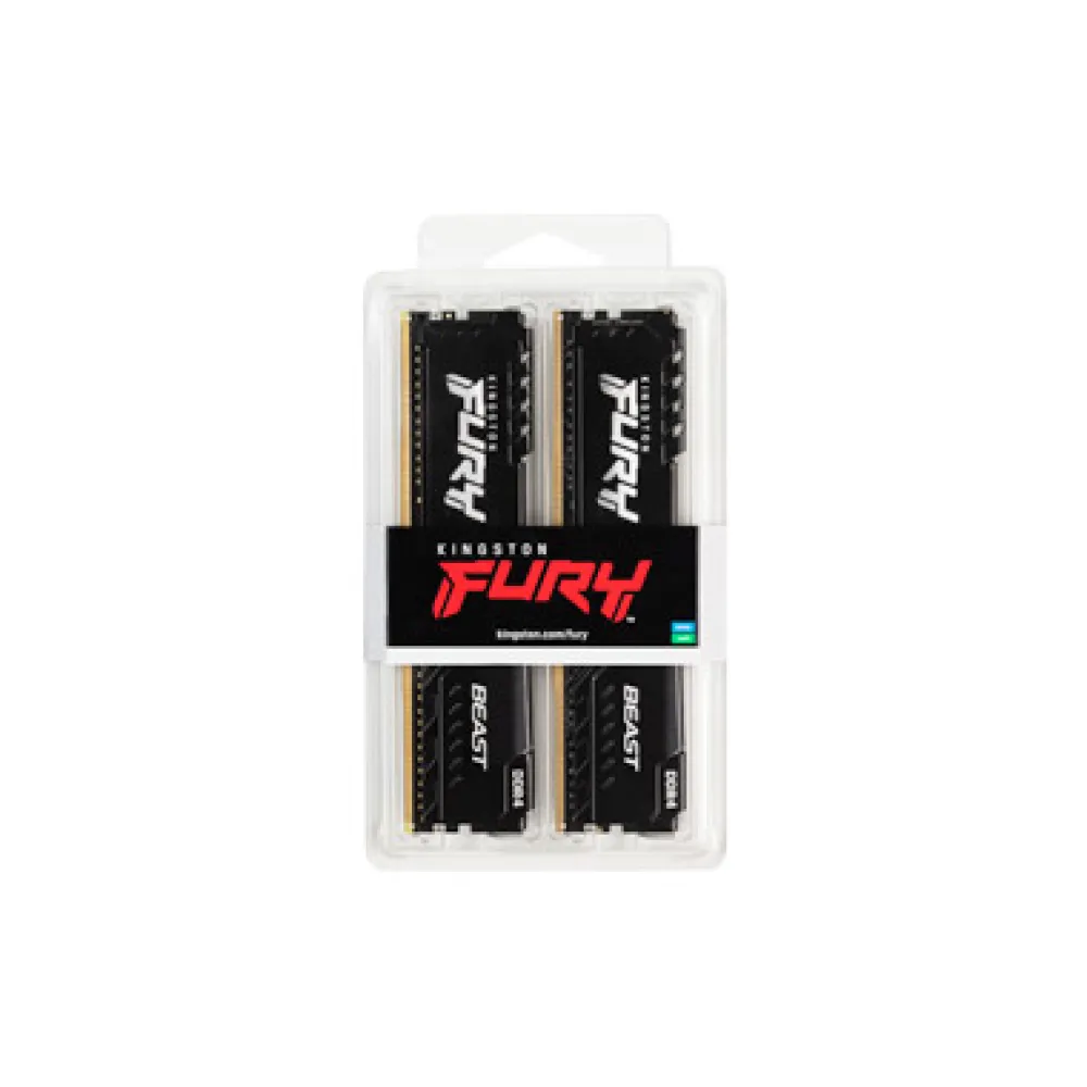 Kingston Technology FURY Beast 8GB 3200MT/s DDR4 CL16 DIMM (Kit da 2) Black