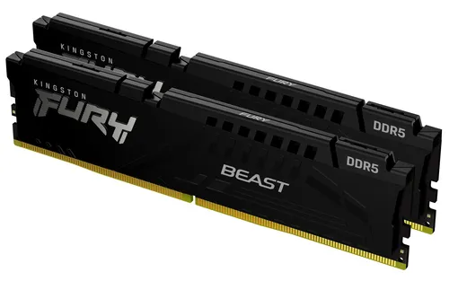 Kingston Technology FURY Beast Black EXPO Ram DDR5 64GB 2X32GB 6000 MT/s DDR5 CL30, Certificate Intel XMP 3.0, AMD EXPO