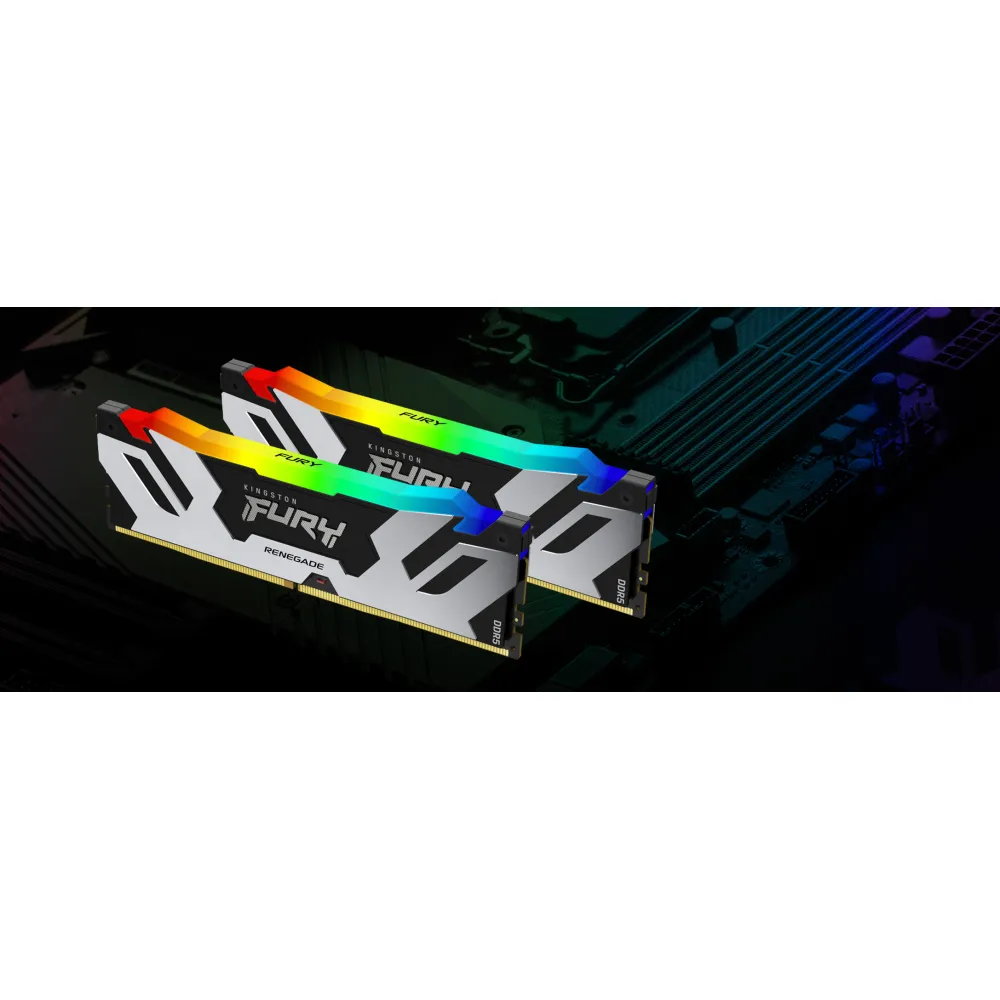 Kingston Technology FURY 16GB 7200MT/s DDR5 CL38 DIMM (Kit da 2) Renegade RGB XMP