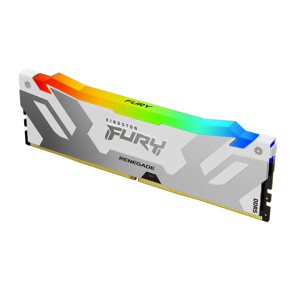 Kingston Technology FURY 32GB 7200MT/s DDR5 CL38 DIMM (Kit da 2) Renegade RGB Bianco XMP