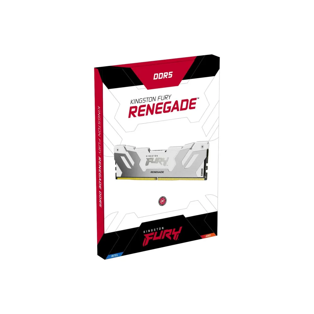 Kingston Technology FURY 32GB 7200MT/s DDR5 CL38 DIMM (Kit da 2) Renegade RGB Bianco XMP