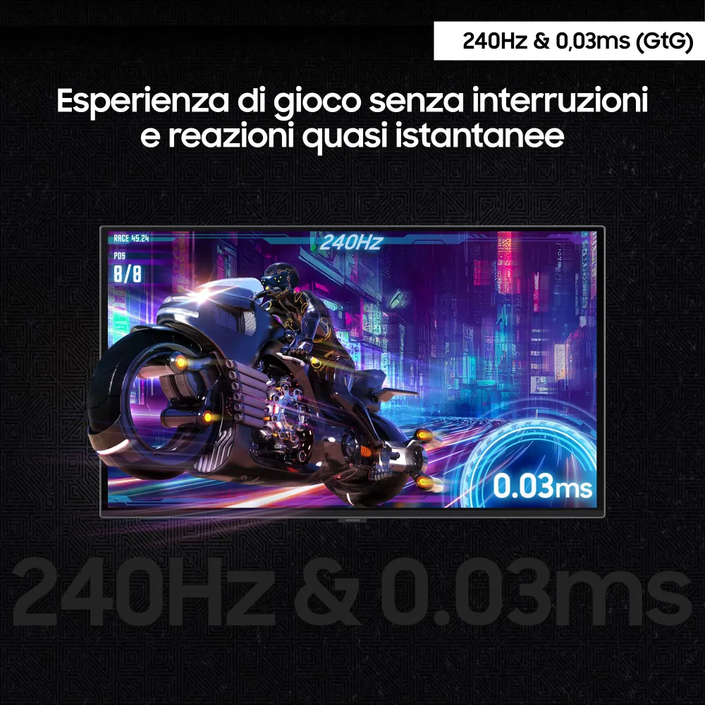 Samsung Odyssey OLED G6 (G61SD) 27" QHD 360Hz 0.03ms Illuminazione CoreSync