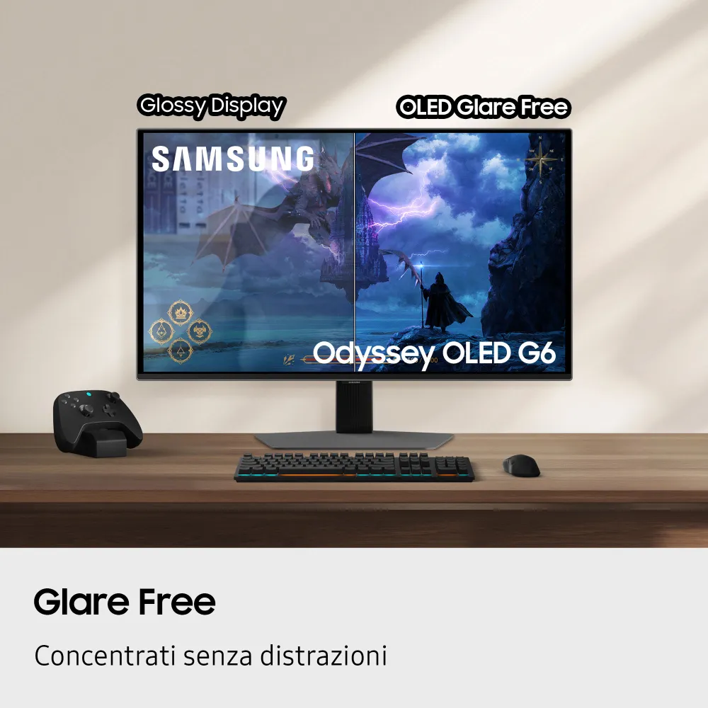 Samsung Odyssey OLED G6 (G60SF) 27" QHD 500Hz 0.03ms Pivot Hub USB