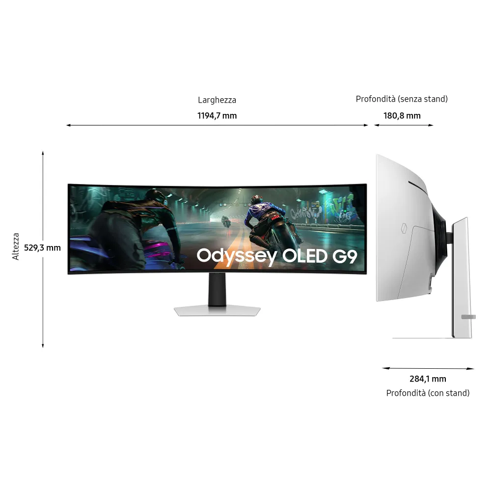 Samsung Odyssey OLED G9 (G91SD) 49" DQHD 144Hz 0.03ms G-Sync HDMI 2.1