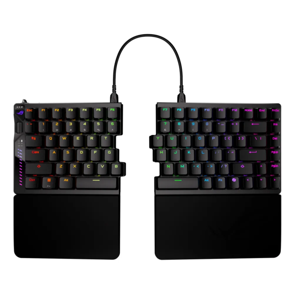 Asus ROG Falcata HFX V2 - Tastiera Meccanica Wireless Layout US, Switch Hall Effect (HE), PBT Keycaps