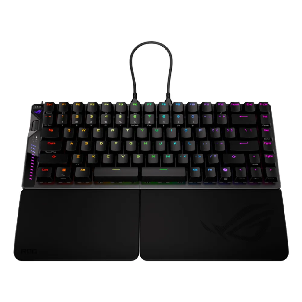 Asus ROG Falcata HFX V2 - Tastiera Meccanica Wireless Layout US, Switch Hall Effect (HE), PBT Keycaps