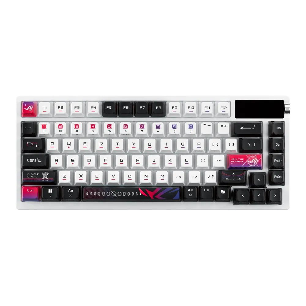 Asus ROG Azoth X - Tastiera Meccanica Wireless Layout US, Switch ROG NX Storm V2, PBT Keycaps