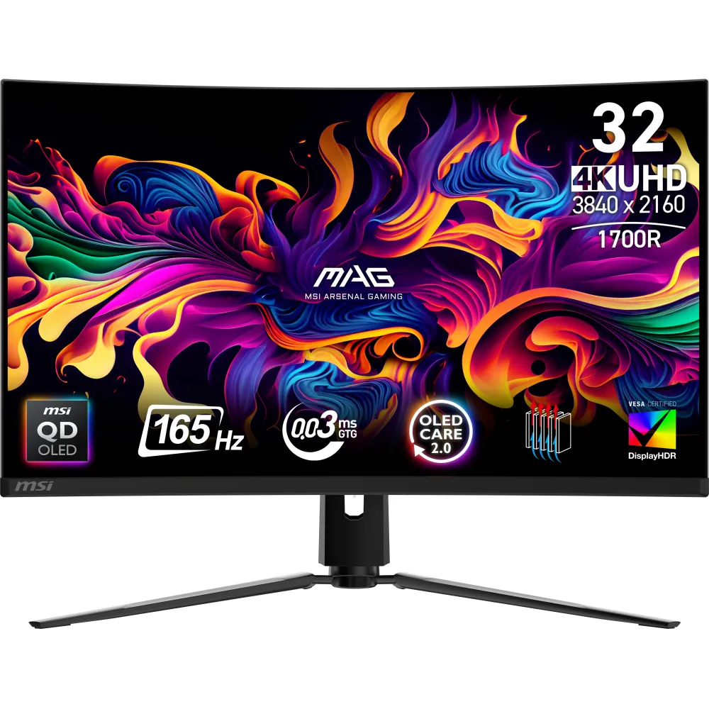 MSI MAG 321CUP QD-OLED 31.5" 4K Curvo 165Hz 0.03ms HDMI 2.1 USB-C