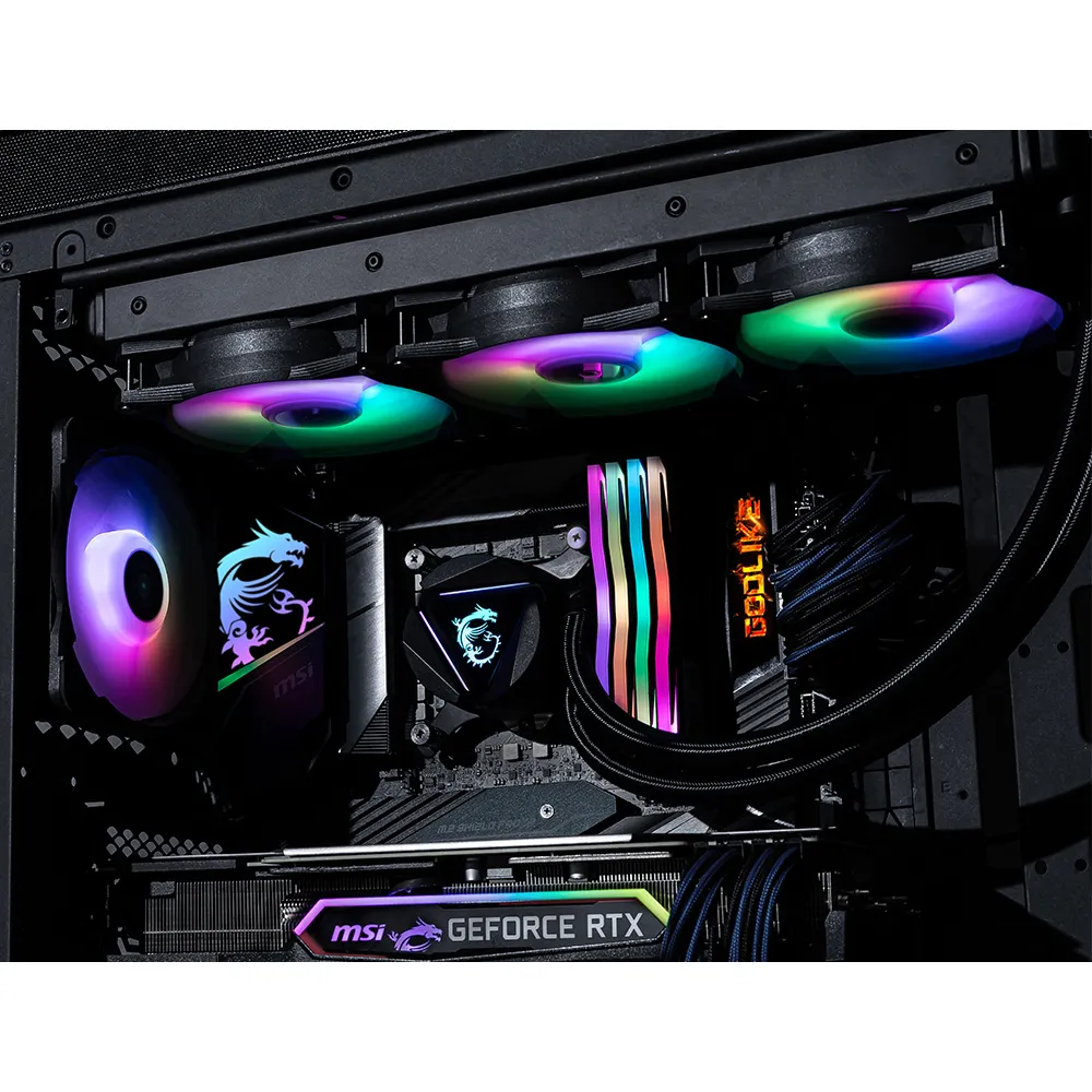 MSI MAG-CRLQD-360R2 sistema di raffreddamento per computer Scheda madre, Dissipatore a Liquido 12 cm Nero