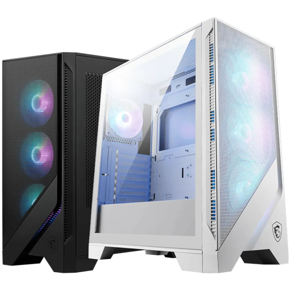 MSI MAG FORGE 320R AIRFLOW Case Micro Tower Bianco