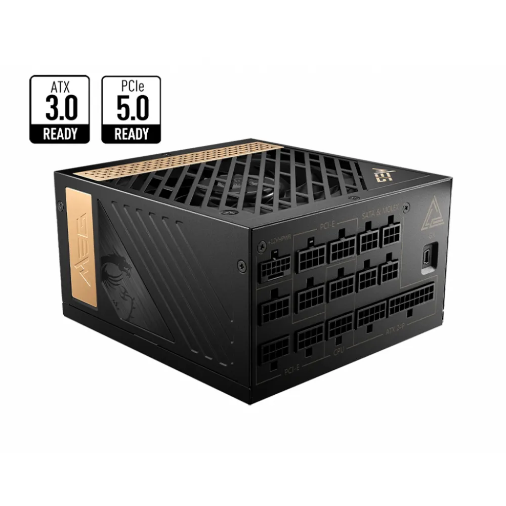 MSI MEG AI1300P PCIE5 Alimentatore 1300 W 24-pin ATX Nero