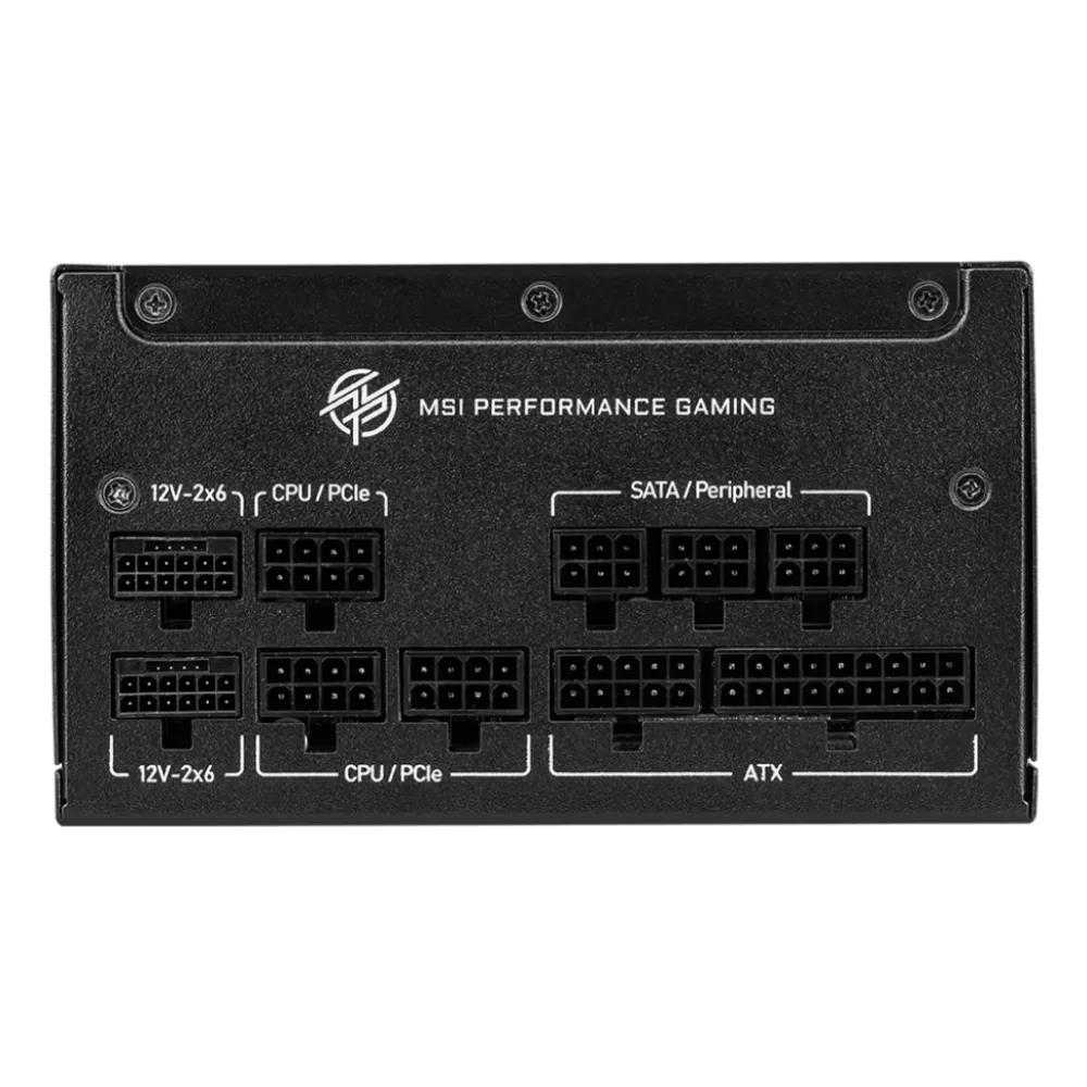 Alimentatore Msi MPG A1000GS PCIE5, 1000W 80 Plus Gold, ATX 3.1, Nero