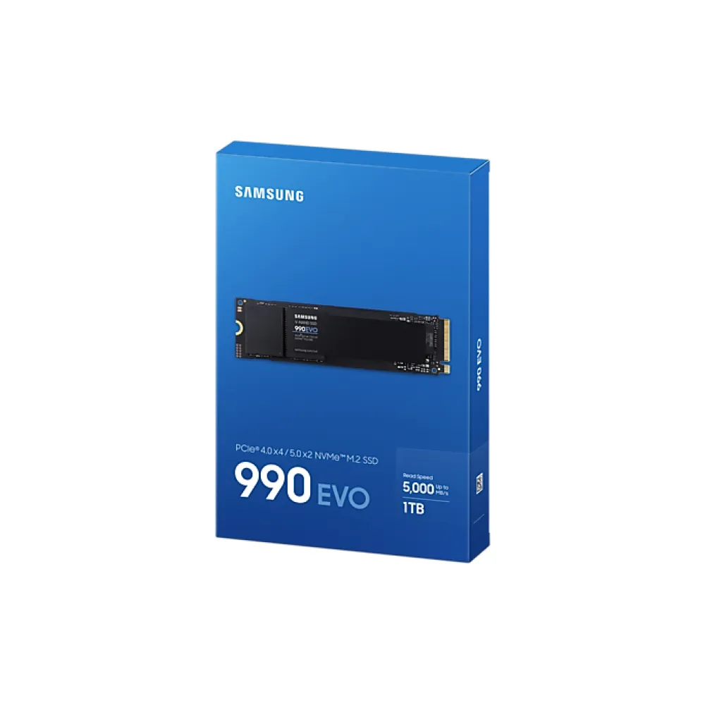 Samsung 990 EVO SSD 1TB M.2 NVME PCIe 5.0 5000/4200 MB/s