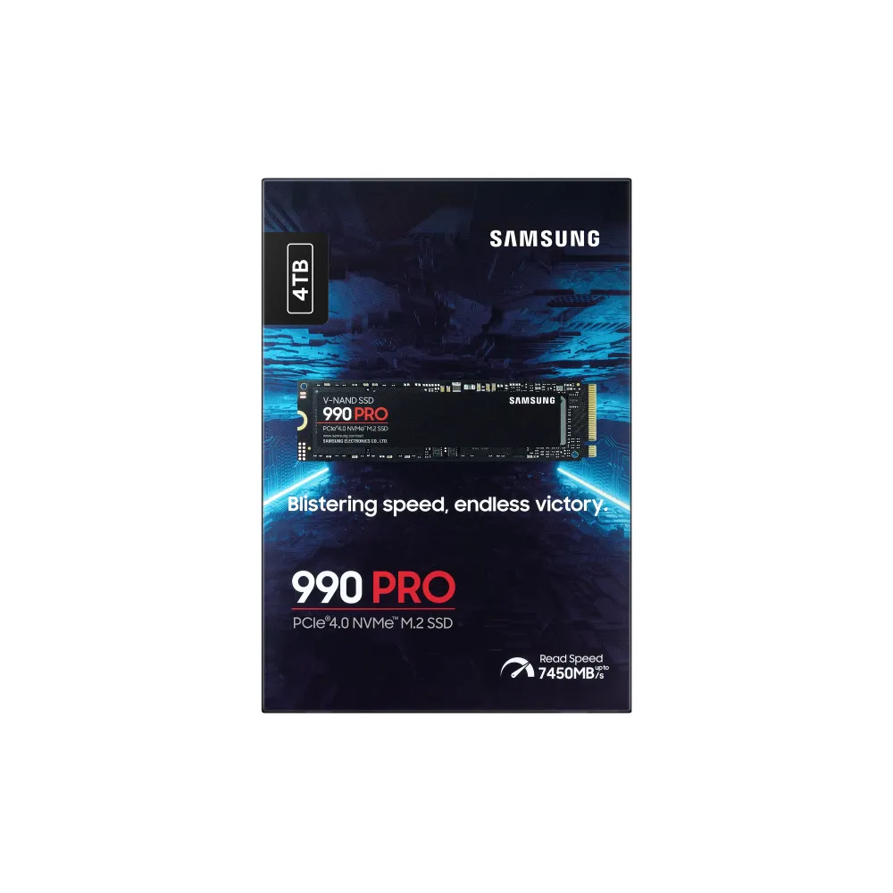 Samsung 990 Pro SSD 4TB M.2 NVME PCIe 4.0 7450/6900 MB/s